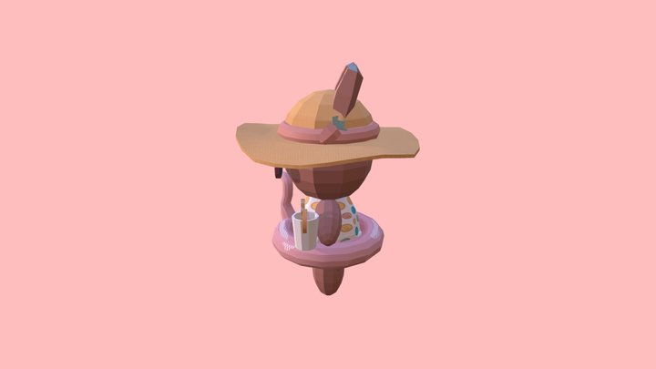 Beach Bunny (3D Model) 3D Model
