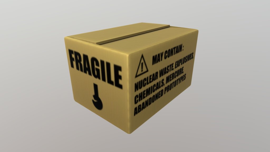 Cardboard box - 3D model by komanaki [0540711] - Sketchfab