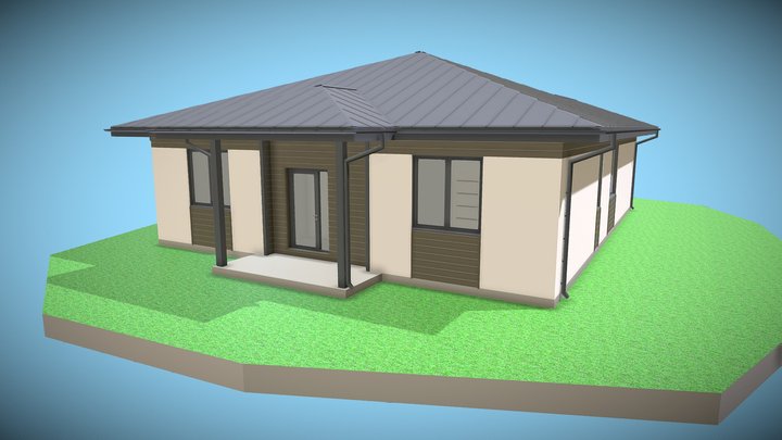 ИД 000717 Жилой дом 168м2 3D Model