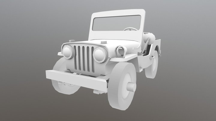 Jeep texturing step 1 3D Model