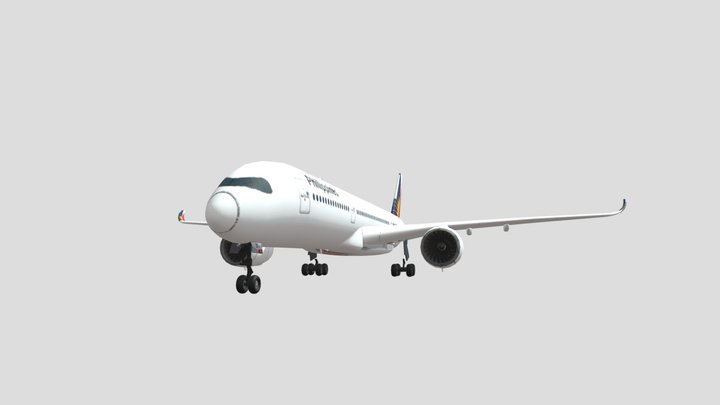 Philippine Airlines Airbus A350-900 3D Model