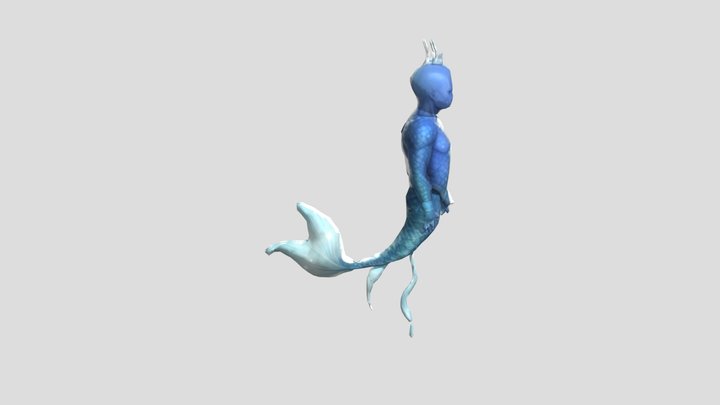 人魚1 3D Model