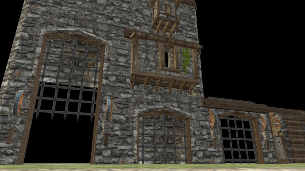 Portcullis and oriel windows