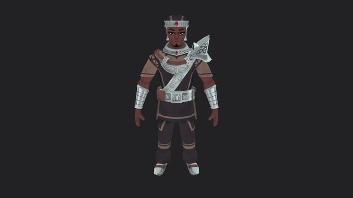 Student work : Armored Guy 3D Model