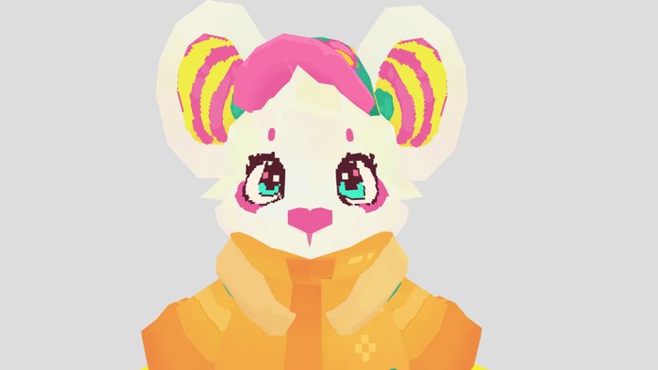 Mochi!! 3D Model