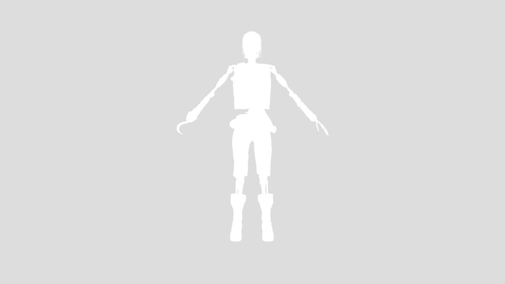 Undead Pirate Skeleton Unrigged