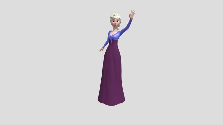 Elsa Anim 3D Model