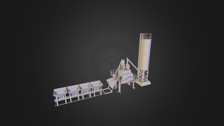concrete-mixing plant. 3D Model
