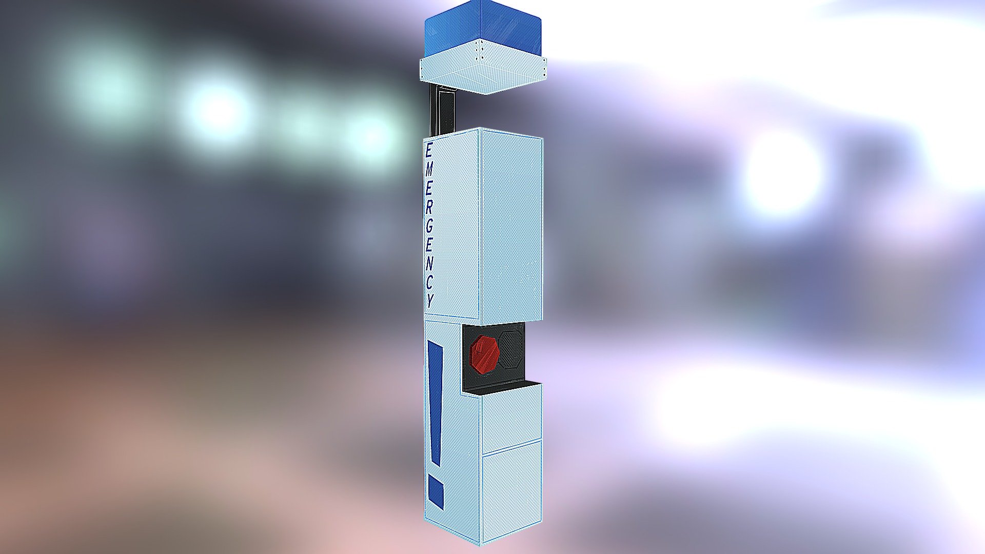 Sci-Fi Style Emergency Kiosk