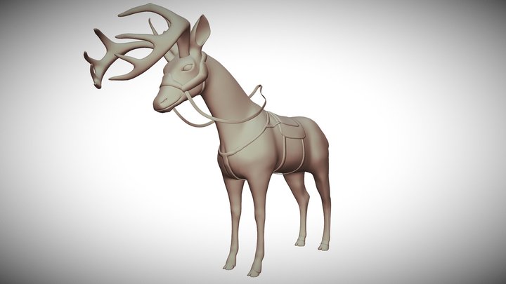 Deer Mount 3D Model