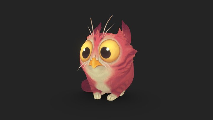 Owl Cat 3D Model