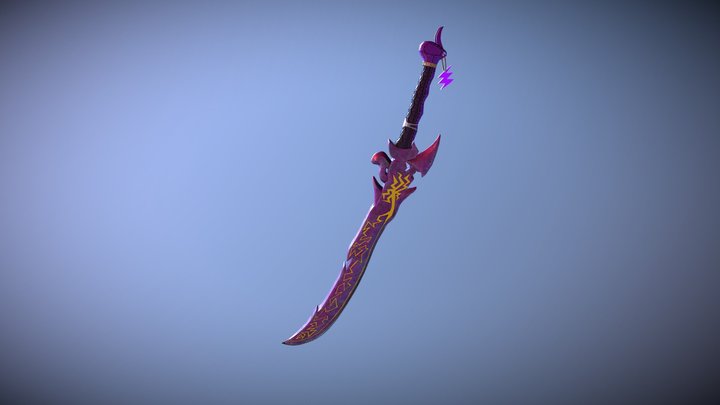 Lightning sword 3D Model