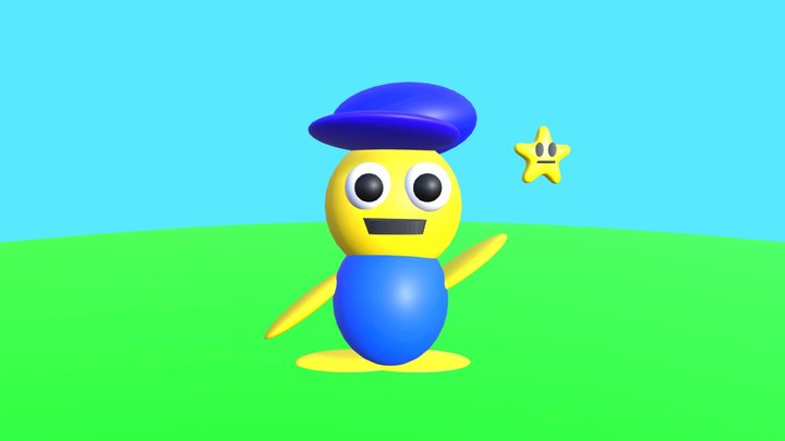 Bimooo AI Slop Animation 3D Model
