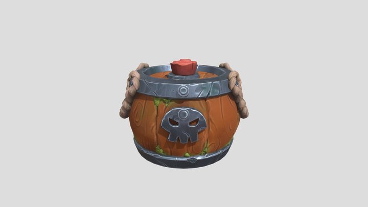 Barrel bomb 3D Model