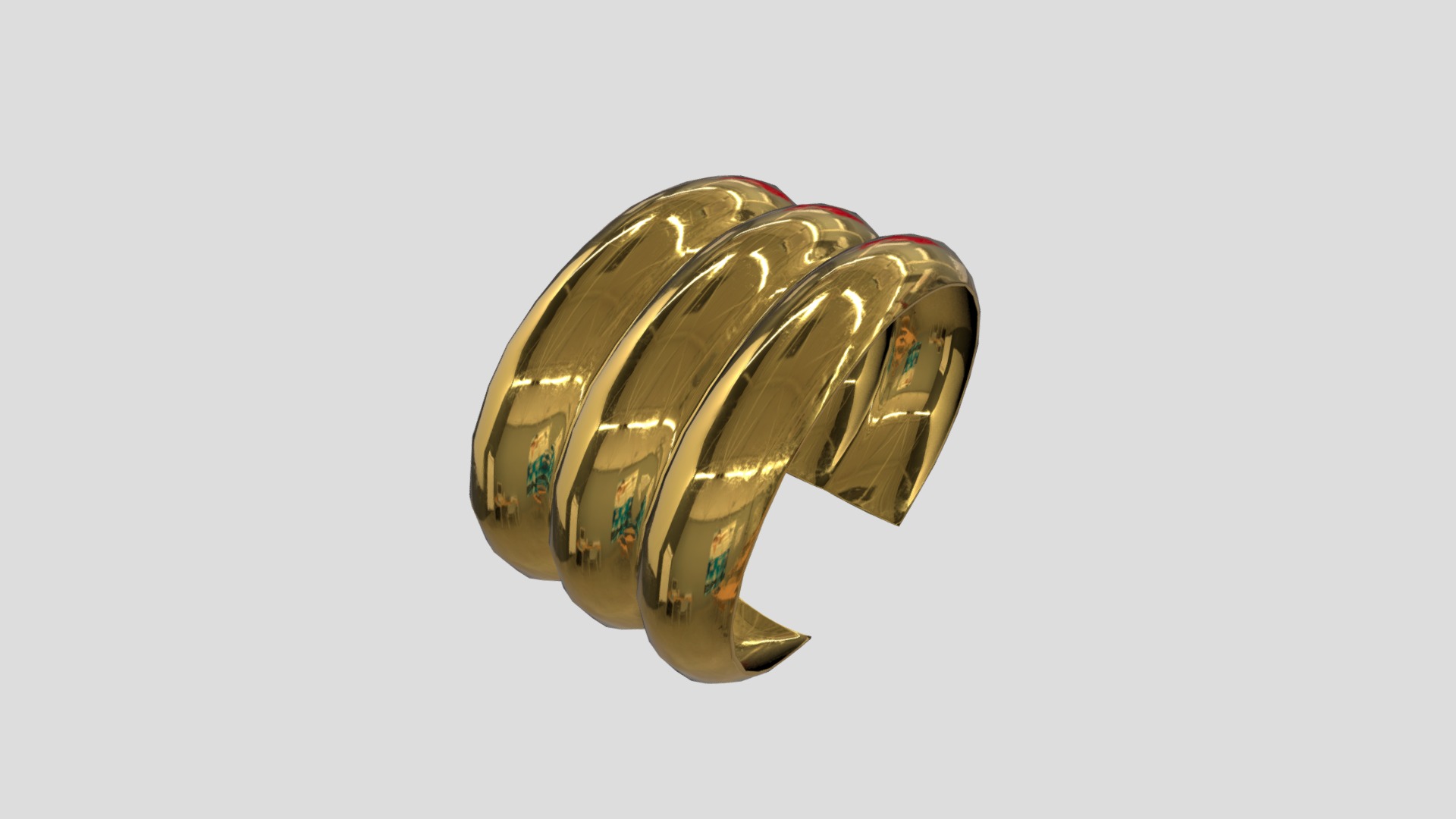 3D model Cuff 2 - This is a 3D model of the Cuff 2. The 3D model is about a close-up of a globe.