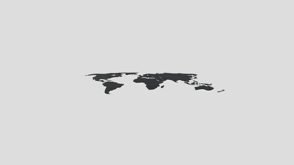 World Map Led Back Lit
