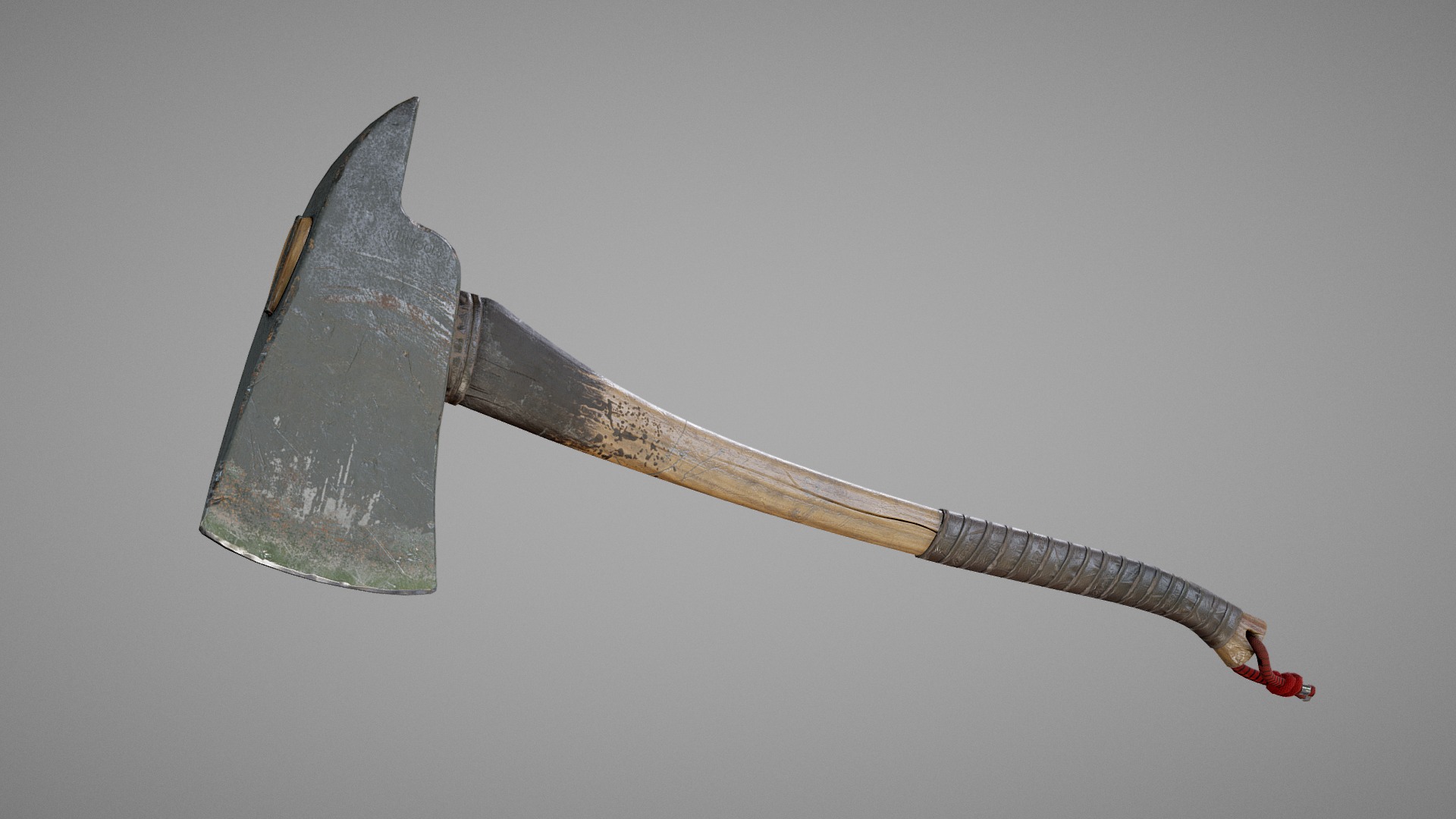 3D model Firefighter Axe - This is a 3D model of the Firefighter Axe. The 3D model is about a sword with a handle.