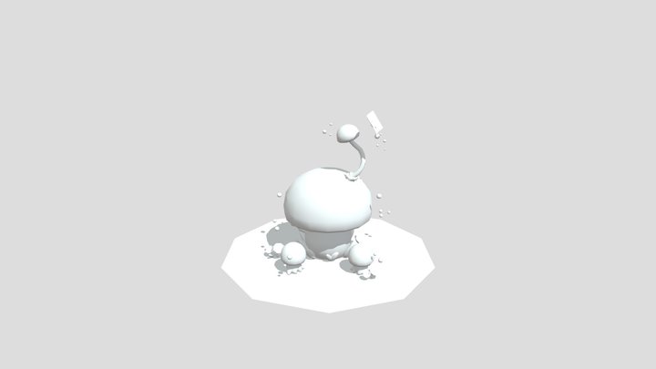 cute mushroom 3D Model