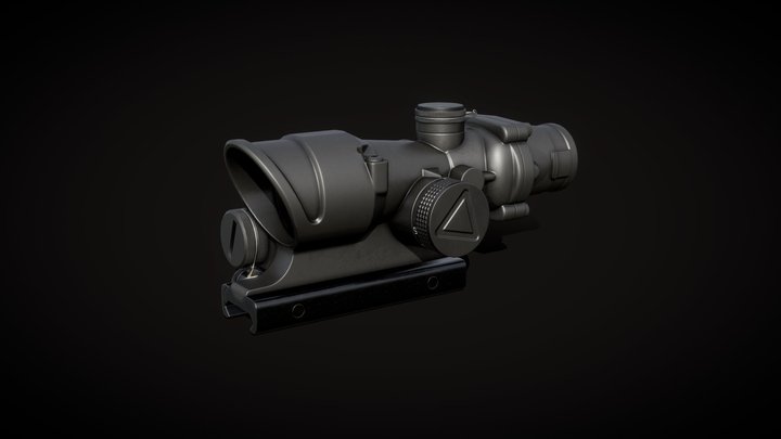 Trijicon ACOG 4x32 LED Riflescope 3D Model
