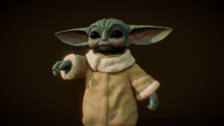 grogu - Baby Yoda 3D Model
