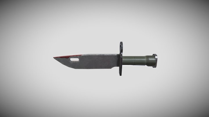 Combat-Knife 3D Model
