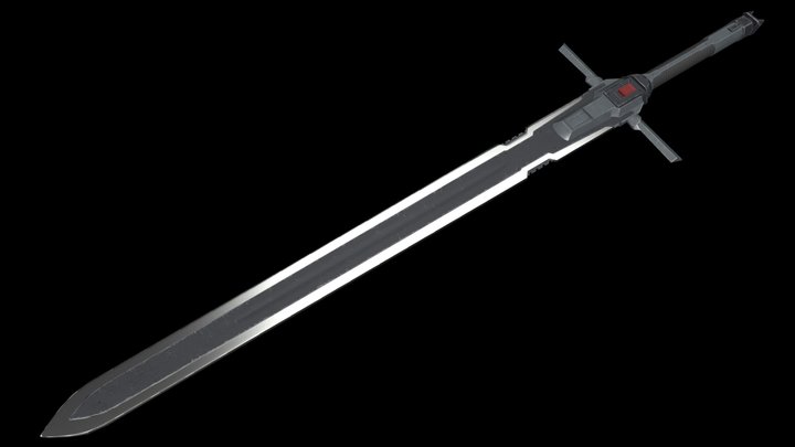 Scifi Longsword 3D Model