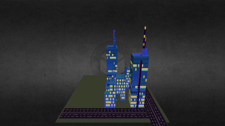 City Scene 3D Model