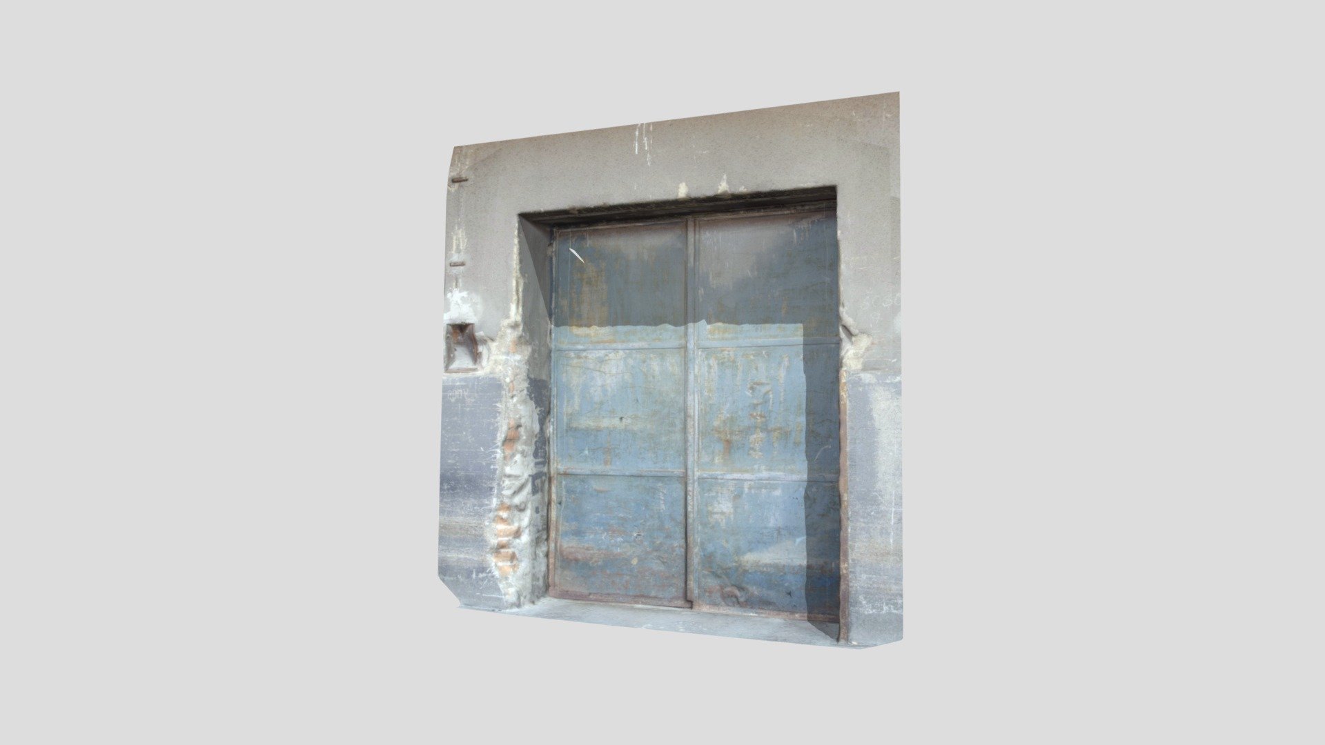 Decayed sheet metal door Download Free 3D model by Оrрндп ЯТG (orphanrtg) [05500b4] Sketchfab