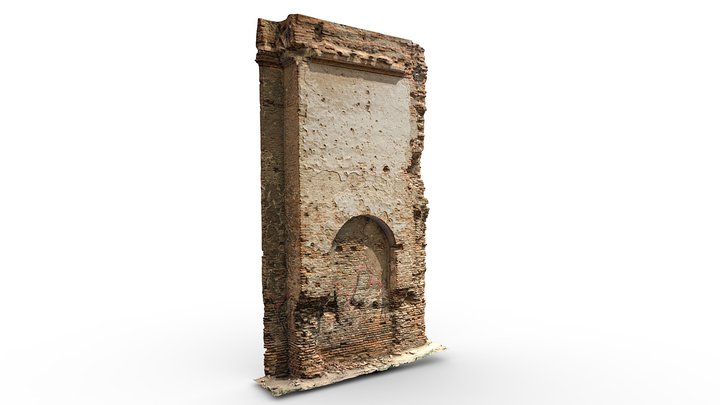 Mănăstirea Chiajna - Detalii Perete Interior 3D Model