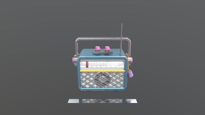 Stylized radio 3D Model