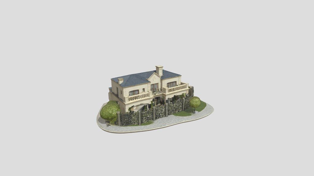 Two-story luxury villa with yard. V2 V2