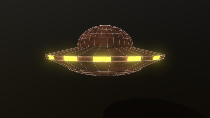 Rusty stylized ship 3D Model