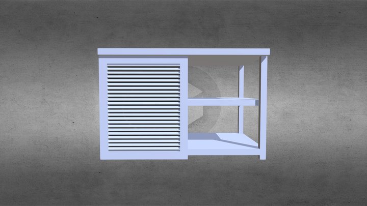 017.014.0001-S (тумба в ванную) 3D Model