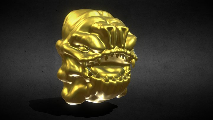 Rancor Gargoyle Head 3D Model