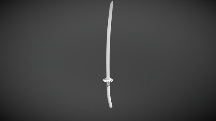 katana highpoly 3D Model