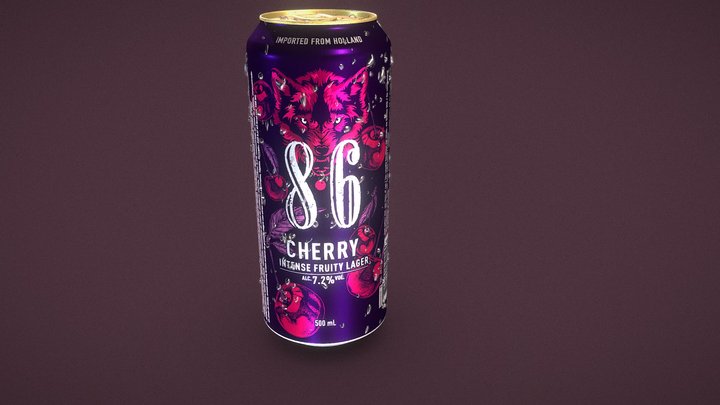 CAN 8.6 Cherry Flavour 3D Model