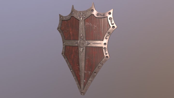 Custom Shield 3D Model