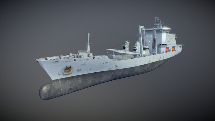 Supply Ship 3D Model