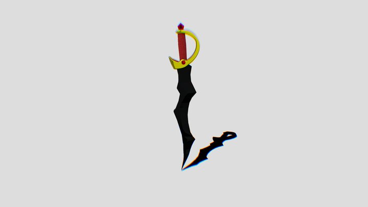 espada de pedra 3D Model