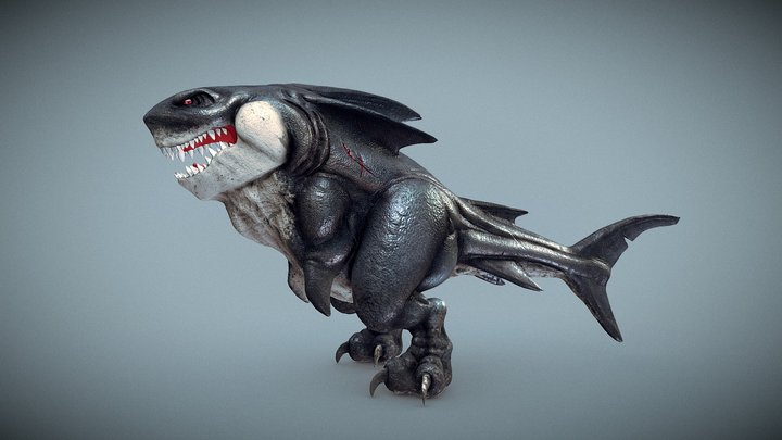 Megalodon Rex (WIP#2) Texturing