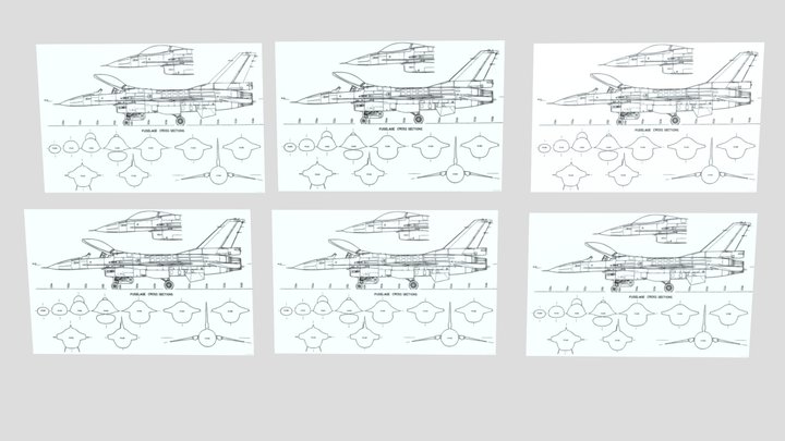 F-16AM design template – Modello 3D gratuito STL