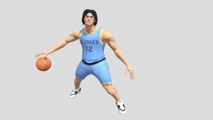 Basketball player 3D Model