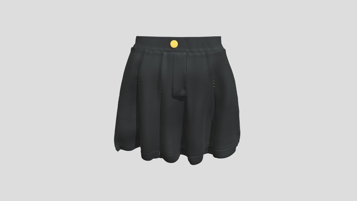 Leather Skirt 3D Model