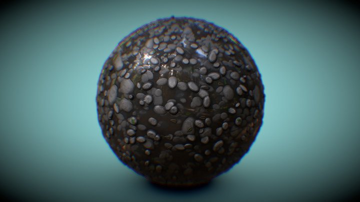 River Pebbles | Tile Texture – Kostenloses 3D-Modell STL