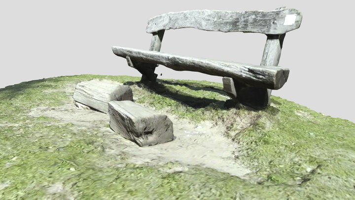 Wooden bench in nature – Modèle 3D gratuit STL
