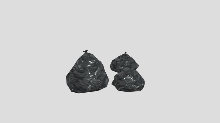 Three Trahsbags 3D Model