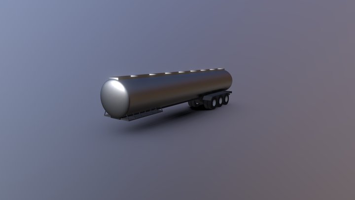 Gas Tanker 3D Model