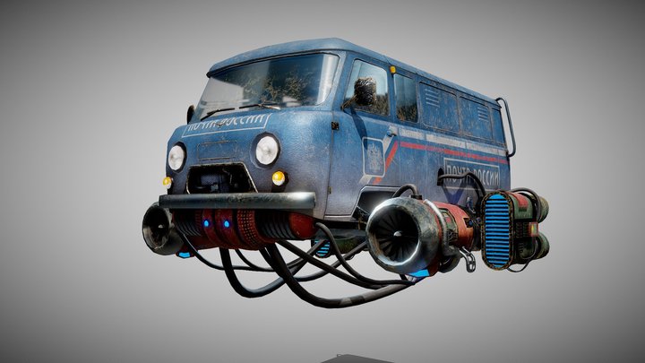 Soviet flying car - Bukhanka 3D Model