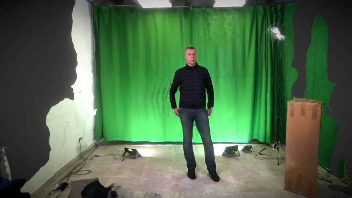 Photostudio with a man
