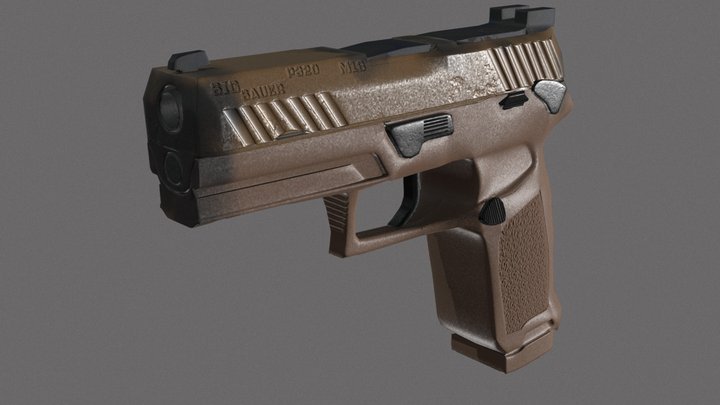Sig Pistol 3D Model